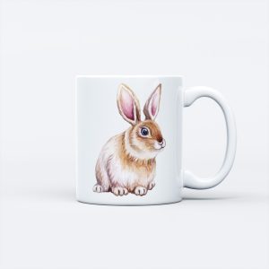 Animal Theme Ceramic Mug - Rabbit